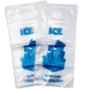 LDPE Ice Bags - 10"x22" - 500 Bags - 1.35 mil - Clear - 8LBICELDWF-500 - AssurePak