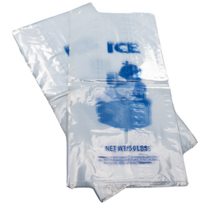 LDPE Ice Bags - 18"x36" - 250 Bags - 3.0 mil - Clear - 50LBICELDWF - AssurePak