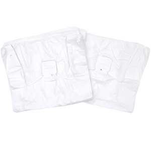 White Unprinted HDPE T-Shirt Bags - 1/8 BBL (10"X5"X18") - 1000 Bags - 13 microns - White - UN10020UP - AssurePak