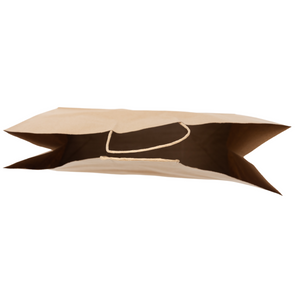 Paper Bags - Handle Bags - Kraft Color - 16"x6"x12" - 250 Bags - 74 LB Weight basis (110 GSM strong) Twisted Handle. Packed in cases. - Kraft/Natural - 16612NKPAPTHDL - AssurePak