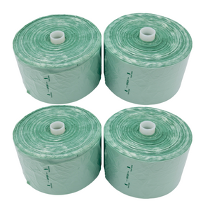 ASSUREPAK INC. - Narrow Profile Produce Roll Bags - 16"X28" - 1900 Bags - 8 microns - Green Tint - 1628NPPROD8M-EXTC