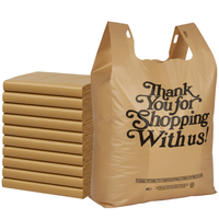 ASSUREPAK INC. - Beige Kraft Color Thank You HDPE T-Shirt Bags - 1/6 BBL 11.5