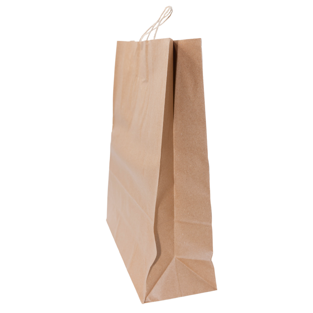 Paper Bags - Handle Bags - Kraft Color - 16