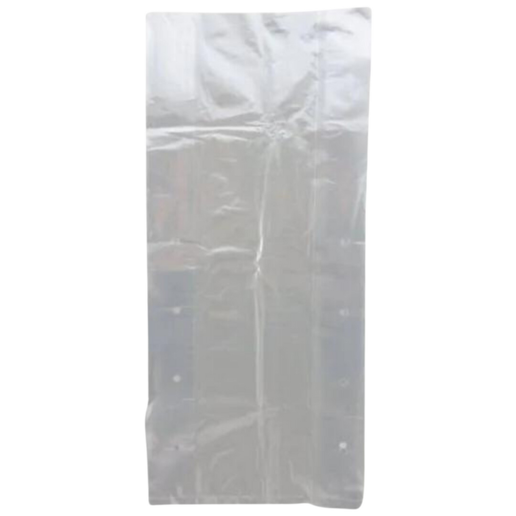 Clear (Natural Color) LDPE Poly Vented Bags (With Venting Holes) - 8