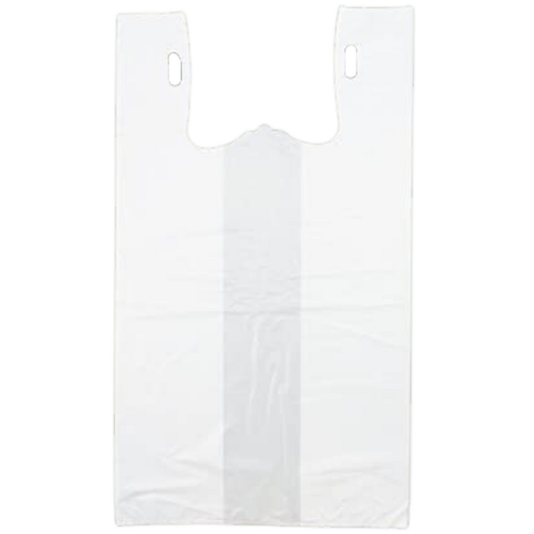 ASSUREPAK INC. - Easy Open - White Unprinted HDPE T-Shirt Bags - 1/5 BBL 13