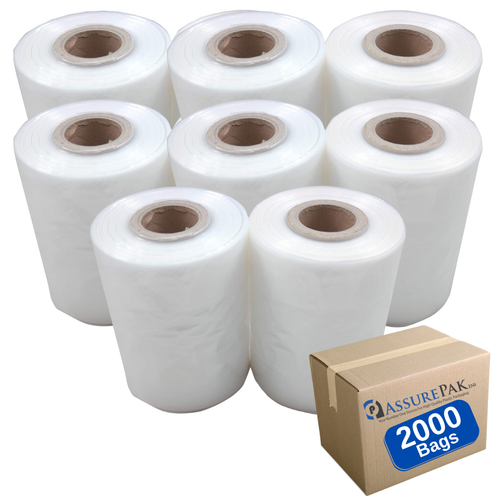 ASSUREPAK INC. - Clear (Natural Color) LDPE Poly Bag On A Roll - 6