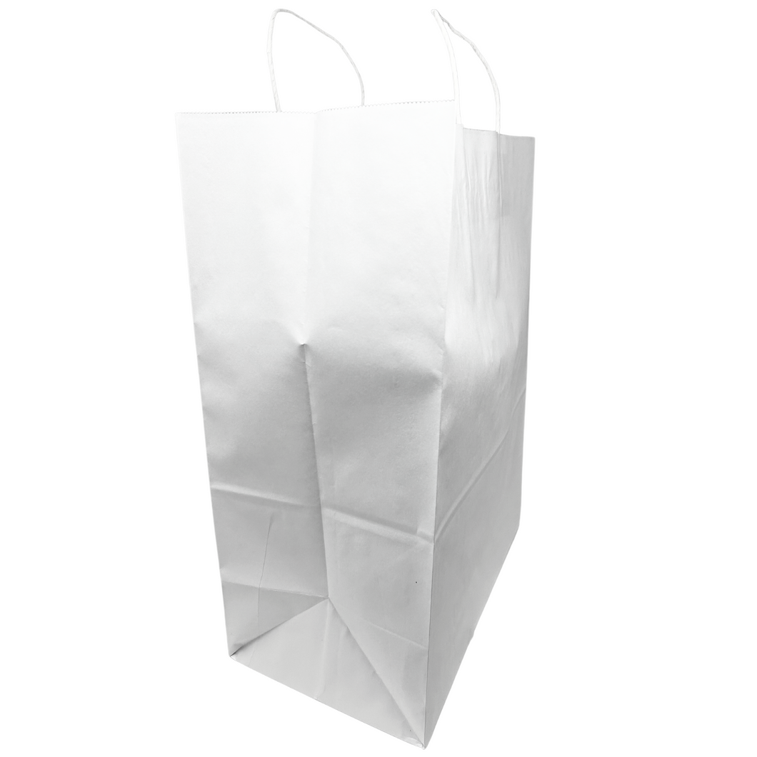 Paper Bags - Handle Bags - White Color - 10
