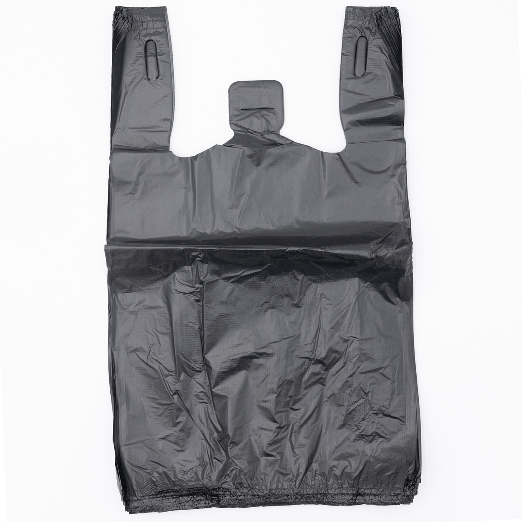 Choice 1/6 Size Clear Reusable Extra Heavy Plastic T-Shirt Bag - 200/Case