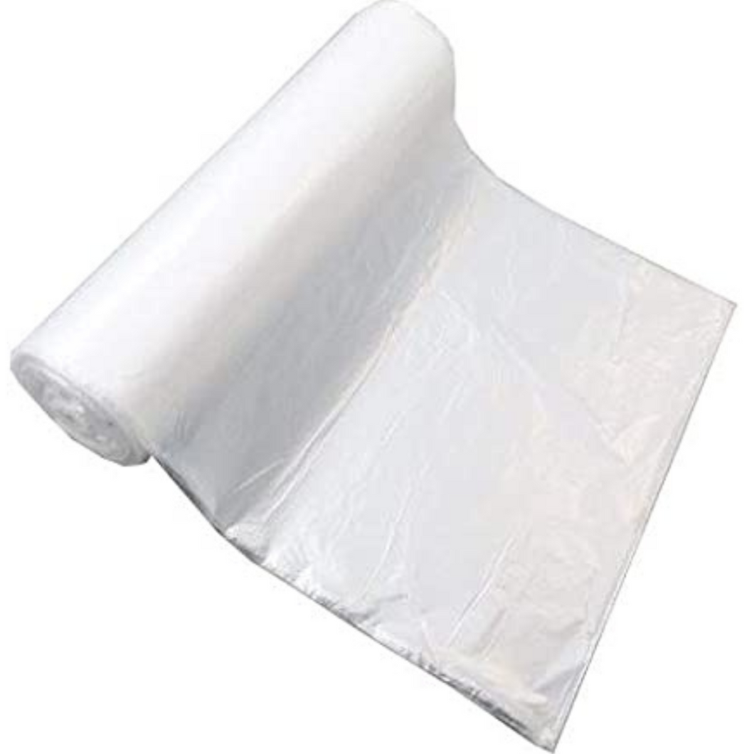 Clear (Natural Color) HDPE Coreless Trash Liners - 38