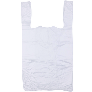 Clear Natural Color T-Shirt Bags - 1/8 BBL (10"X5"X18") - 1000 Bags - 13 Micron - Clear - CLR1058BBL13M - AssurePak