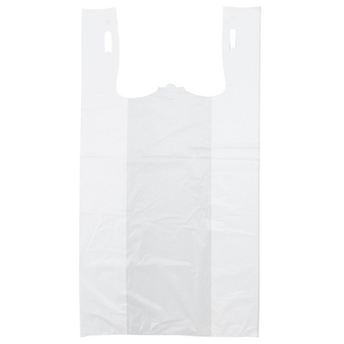 ASSUREPAK INC. - Easy Open - White Unprinted HDPE T-Shirt Bags - 1/6 BBL 11.5
