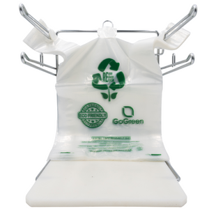 ASSUREPAK INC. - Clear Reusable/Eco-Friendly LDPE T-Shirt - Jumbo 17"x8"x29" - 100 Bags - 57 Micron (2.25 mil) - Clear - CLLD225MREUSE1729