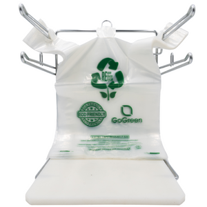 Clear Reusable/Eco-Friendly LDPE T-Shirt - 1/6 BBL 11.5"X6.5"X21" - 200 Bags - 57 Micron (2.25 mil) - Clear - CLLD225MREUSE1221 - AssurePak