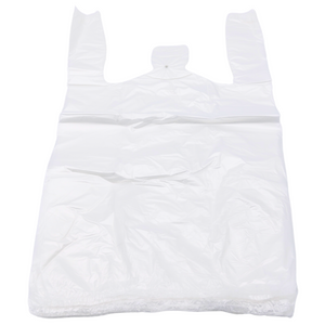 Clear Natural Color T-Shirt Bags - 1/8 BBL (10"X5"X18") - 1000 Bags - 13 Micron - Clear - CLR1058BBL13M - AssurePak