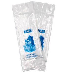 LDPE Ice Bags - 6"x19" - 1000 Bags - 1.25 mil - Clear - 3LBICELDWF - AssurePak