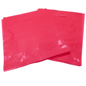 ASSUREPAK INC. - LDPE Die Cut Merchandies Bags - 12"x15" - 500 Bags - 1.5 mil - Pink - 1215DCPINK
