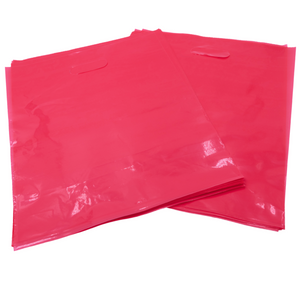 LDPE Die Cut Merchandies Bags - 12"x15" - 500 Bags - 1.5 mil - Pink - 1215DCPINK - AssurePak