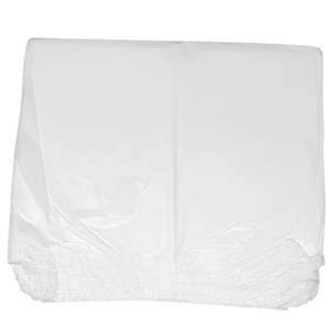 ASSUREPAK INC. - Easy Open - White Unprinted HDPE T-Shirt Bags - 1/5 BBL 13"X10"X23" - 500 Bags - 14 microns - White - P5SD100131023-EO