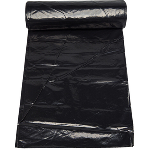 Black LDPE Coreless Trash Bags - 36"x58" - 100 Bags - 1.3 mil - Black - 365813MBLKLDTL - AssurePak