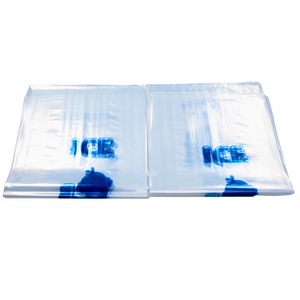 LDPE Ice Bags - 14"x27" - 250 Bags - 2.30 mil - Clear - 20LBICELDWF-250 - AssurePak