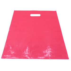 ASSUREPAK INC. - LDPE Die Cut Merchandies Bags - 12"x15" - 500 Bags - 1.5 mil - Pink - 1215DCPINK