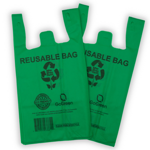 ASSUREPAK INC. - Green PP Non Woven Reusable Bags - 1/6 BBL 12"X7"X22" - 100 Bags - 45 GSM - Green - 12722GRNPPNWRB45