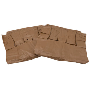 ASSUREPAK INC. - Colored Unprinted HDPE T-Shirt Bags - 1/6 BBL 11.5"X6"X21" - 1000 Bags - 13 microns - Brown - LOOP-BROWN-EO