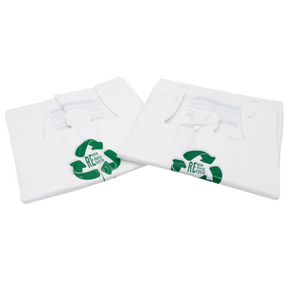 White Reusable/Eco-Friendly LDPE T-Shirt - 1/6 BBL 12"X7"X22" - 150 Bags - 57 Micron (2.25 mil) - White - WHLD40REC225REU12722 - AssurePak