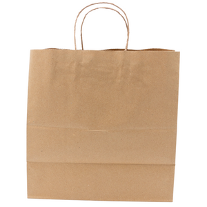 ASSUREPAK INC. - Paper Bags - Handle Bags - Kraft Color - 13"x7"x13" - 250 Bags - 74 LB Weight basis (110 GSM strong) Twisted Handle - Kraft/Natural - 13713NKPAPTHDL