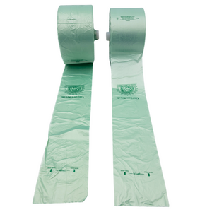 ASSUREPAK INC. - Narrow Profile Produce Roll Bags - 16"X28" - 1900 Bags - 8 microns - Green Tint - 1628NPPROD8M-EXTC
