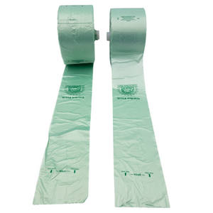 Narrow Profile Produce Roll Bags - 16"X28" - 1900 Bags - 8 microns - Green Tint - 1628NPPROD8M-EXTC - AssurePak