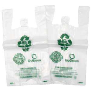 ASSUREPAK INC. - Clear Reusable/Eco-Friendly LDPE T-Shirt - 1/6 BBL 11.5"X6.5"X21" - 200 Bags - 57 Micron (2.25 mil) - Clear - CLLD225MREUSE1221
