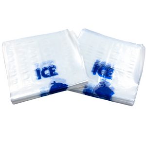 LDPE Ice Bags - 11.5"x22" - 500 Bags - 1.45 mil - Clear - 10LBICELDWF-500 - AssurePak