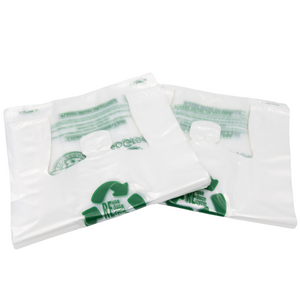 ASSUREPAK INC. - Clear Reusable/Eco-Friendly LDPE T-Shirt - Jumbo 17"x8"x29" - 100 Bags - 57 Micron (2.25 mil) - Clear - CLLD225MREUSE1729