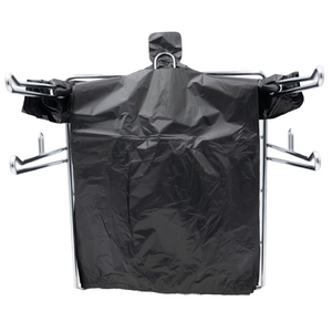 ASSUREPAK INC. - Black Unprinted HDPE T-Shirt Bags - 1/8 BBL 10"X5"X18" - 750 Bags - 16 microns - Black - 2007530