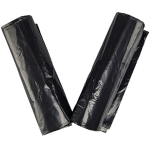 Black LDPE Coreless Trash Bags - 33"x45" - 30 Bags - 3.0 mil - Black - 3M3345BLKLDTL - AssurePak