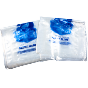 LDPE Ice Bags - 11.5"x22" - 500 Bags - 1.45 mil - Clear - 10LBICELDWF-500 - AssurePak