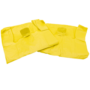 Colored Unprinted HDPE T-Shirt Bags - 1/6 BBL 11.5"X6"X21" - 1000 Bags - 13 microns - Yellow - LOOP-YELLOW - AssurePak