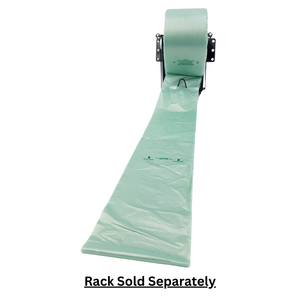 ASSUREPAK INC. - Narrow Profile Produce Roll Bags - 16"X28" - 1900 Bags - 8 microns - Green Tint - 1628NPPROD8M-EXTC