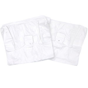 Easy Open - White Unprinted HDPE T-Shirt Bags - 1/8 BBL (10"X5"X18") - 1000 Bags - 13 microns - White - UN10020UP-EO - AssurePak