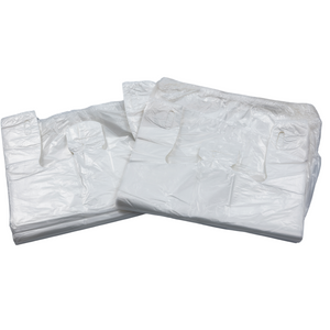 Clear Natural Color T-Shirt Bags - 1/5 BBL 13"X10"X23" - 500 Bags - 14 microns - Clear - CLR131023 - AssurePak
