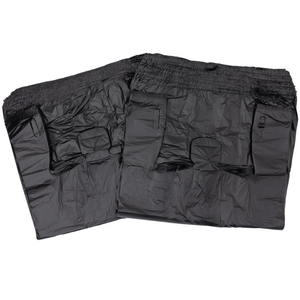 ASSUREPAK INC. - Black Printed HDPE T-Shirt Bags - 1/6 BBL 11.5"X6"X21" - 800 Bags - 13 microns - Black - 208015STY
