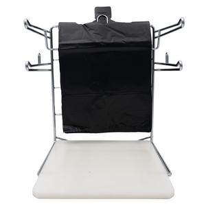 ASSUREPAK INC. - Black Unprinted HDPE T-Shirt Bags - 1/8 BBL 10"X5"X18" - 200 Bags - 30 microns - Black - BLK818EHD30M-EO