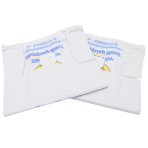 ASSUREPAK INC. - Easy Open - White Happy Face/Smiley Face HDPE T-Shirt Bags - 1/6 BBL 11.5"X6"X21" - 500 Bags - 18 microns - White - 16HFACE0516-EO