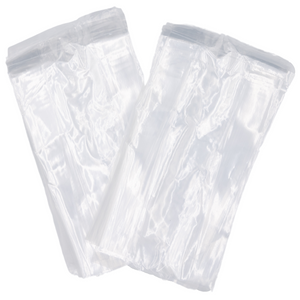 Clear (Natural Color) LDPE Poly (No Venting Holes) - 4"x2"x8" - 1000 Bags - 0.95 mil - Clear - LDPOLY428WF - AssurePak