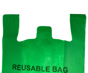 ASSUREPAK INC. - Green PP Non Woven Reusable Bags - Jumbo 16"x8"x30" - 100 Bags - 45 GSM - Green - 16830GRNPPNWRB45
