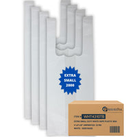 ASSUREPAK INC. - White Unprinted HDPE T-Shirt Bags - 4