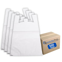 ASSUREPAK INC. - White Unprinted HDPE T-Shirt Bags - 17