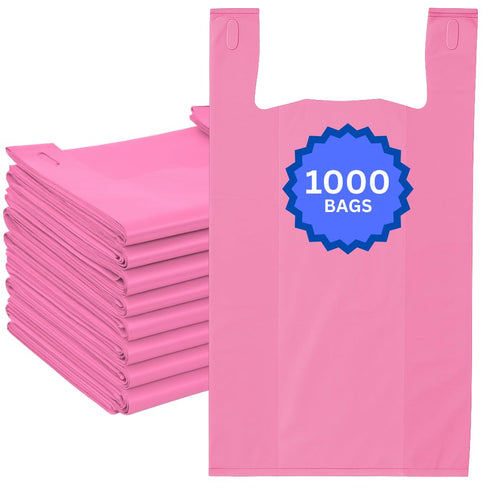 ASSUREPAK INC. - Easy Open - Colored Unprinted HDPE T-Shirt Bags - 1/6 BBL 11.5