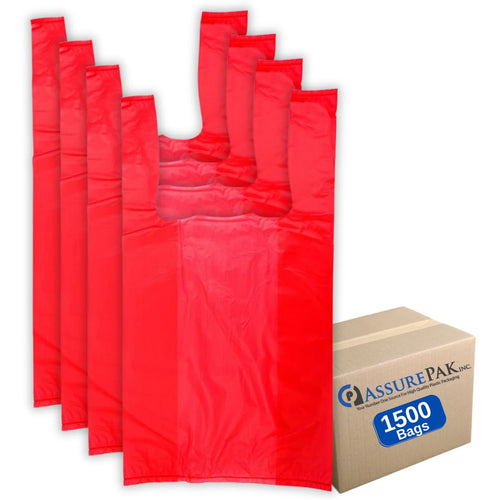 ASSUREPAK INC. - Colored Unprinted HDPE T-Shirt Bags - 1/10 BBL 8